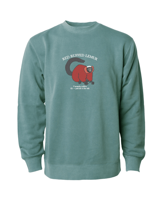 (PREORDER) Red Ruffed Lemur Sweatshirt - Fauna & Co
